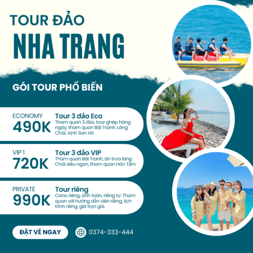 Tour đảo 3 Nha Trang
